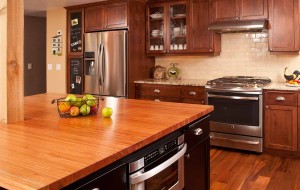 Kitchen remodel wood countertop - Arlington                                          